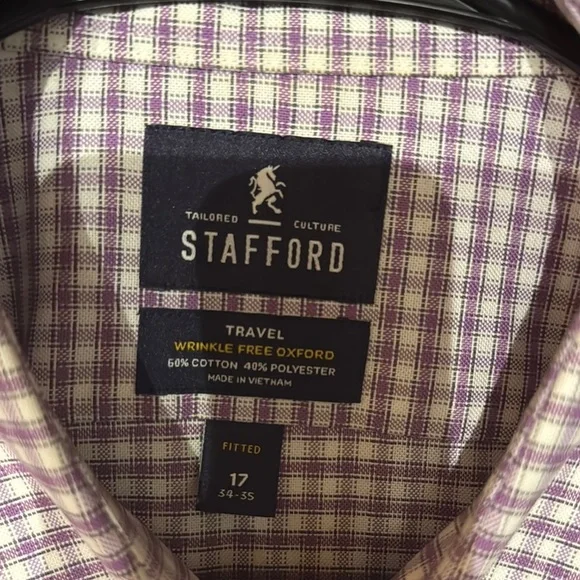 3 Stafford Dress Shirts - Picture 3 of 11